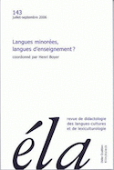 Études de linguistique appliquée, no 143